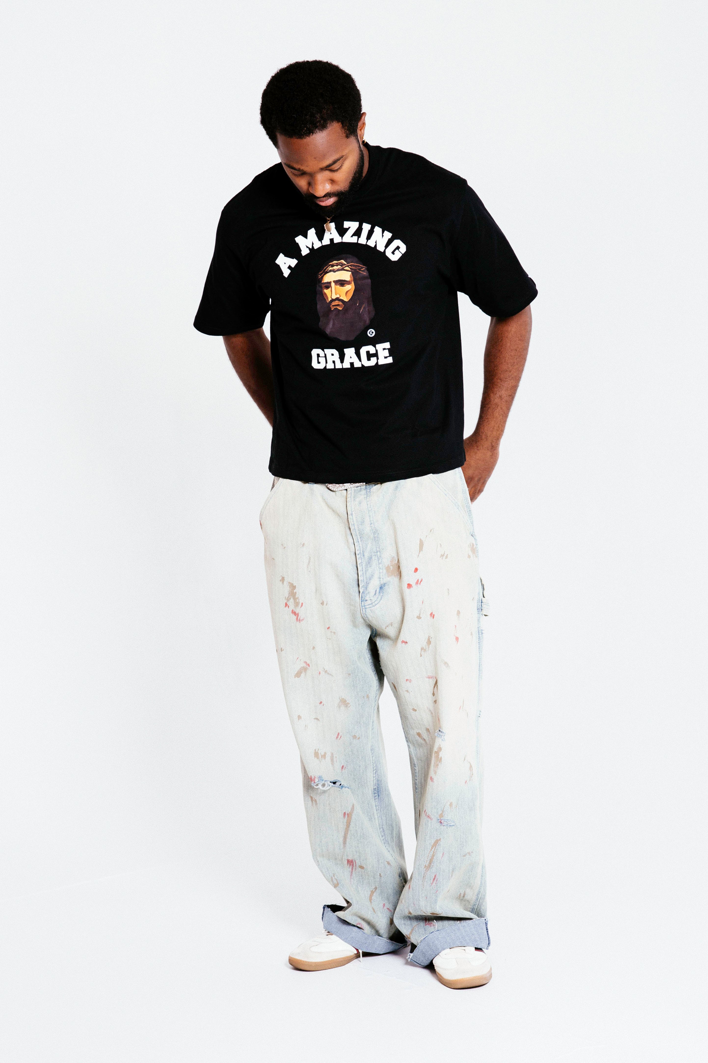 JESUS PEACE TEE (Black)